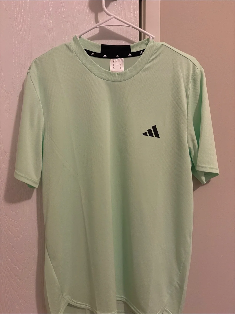 adidas Mint Green Short Sleeve Athletic Tee